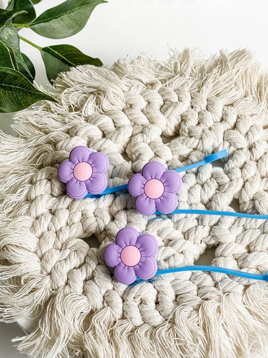 Flower Straw Toppers