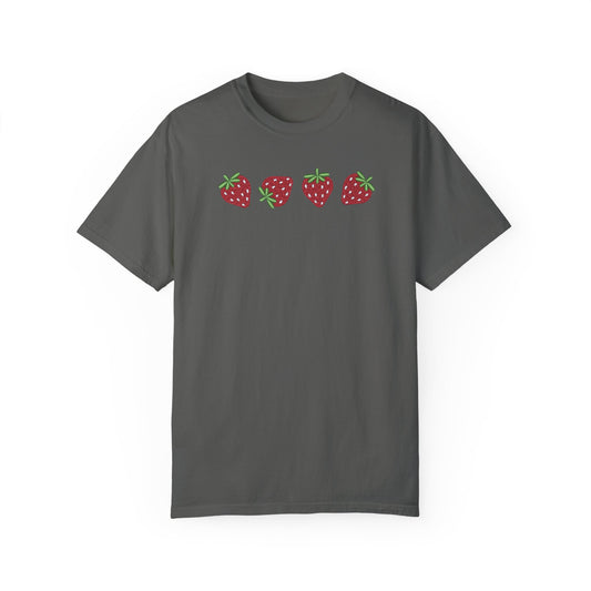 Strawberry Embroidered T-shirt