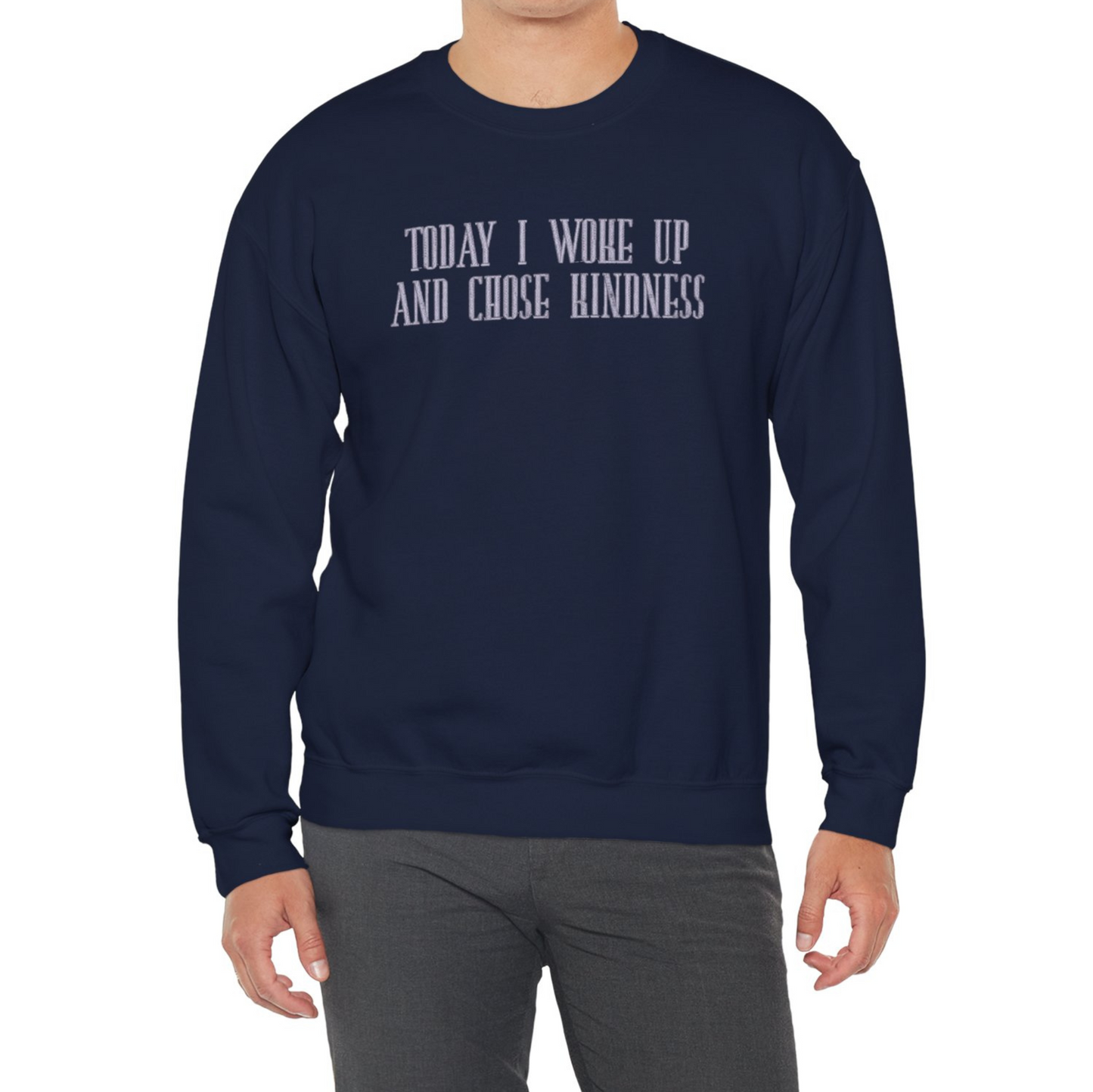Today I woke Up Embroidered Crewneck