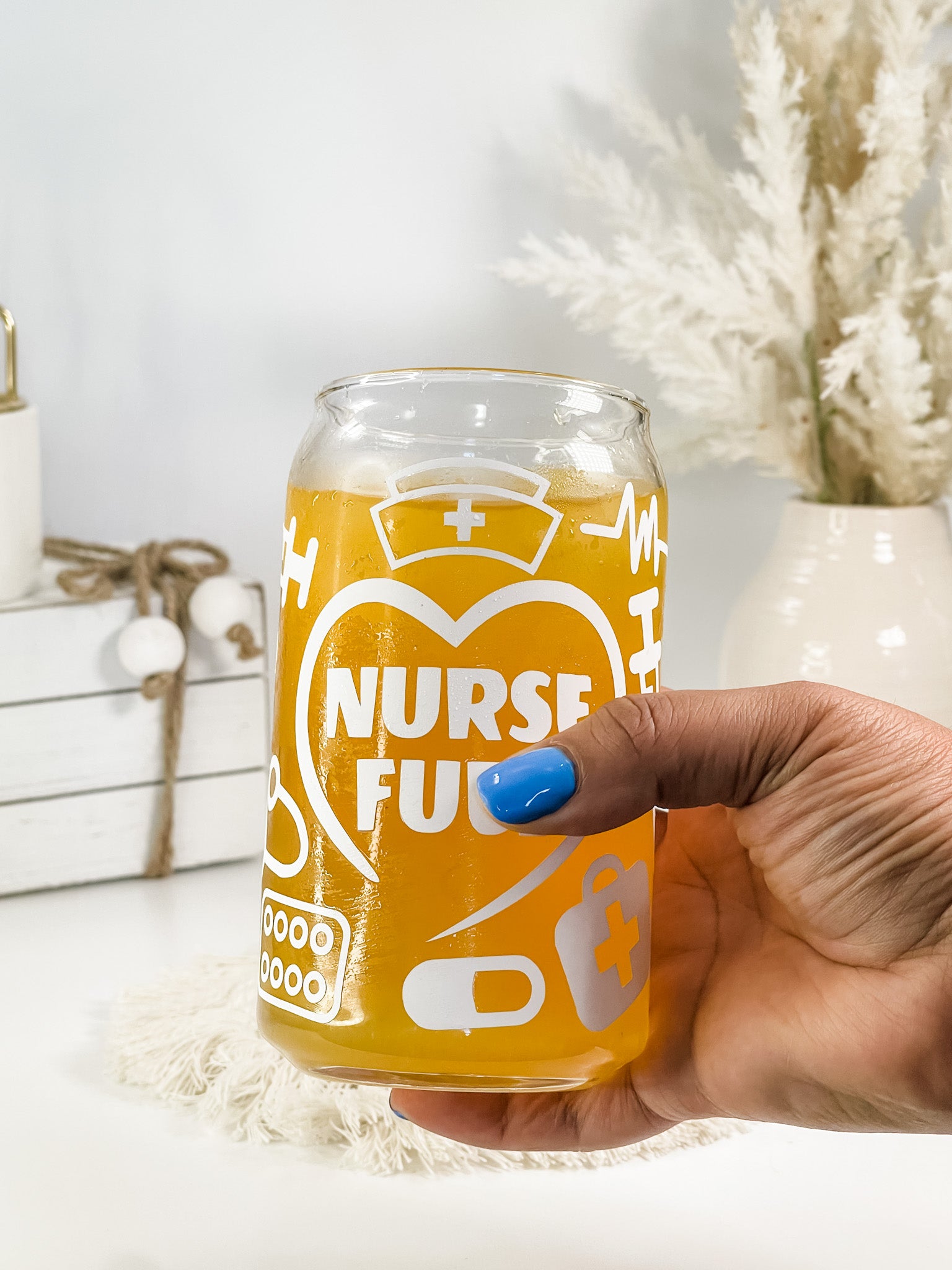 Nurse Fuel Glass Can