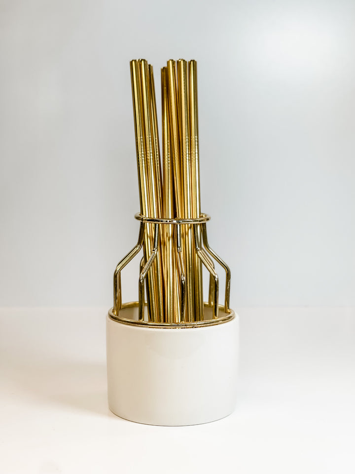 Reusable Straw ONLY - Gold-Metal