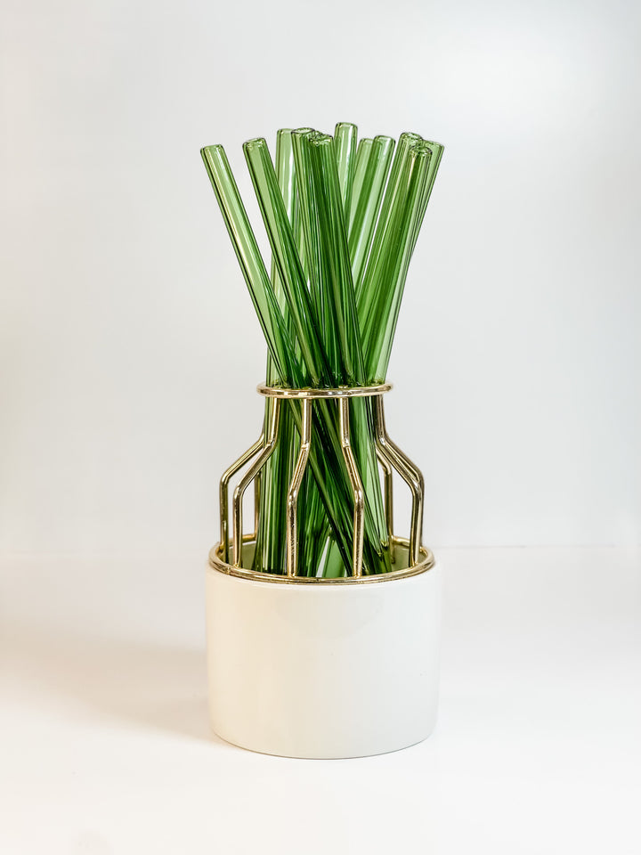Reusable Straw ONLY - Light Green-Glass